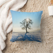 冬の木 –  クッション (ブランケット)