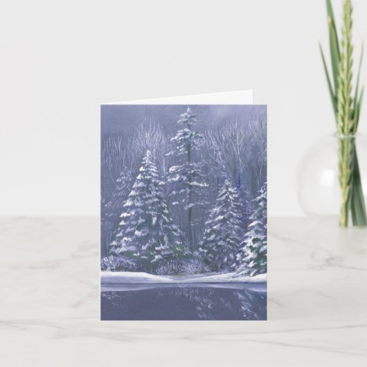 「冬の木」クリスマスアート素晴らしの季節カード シーズンカード (正面)