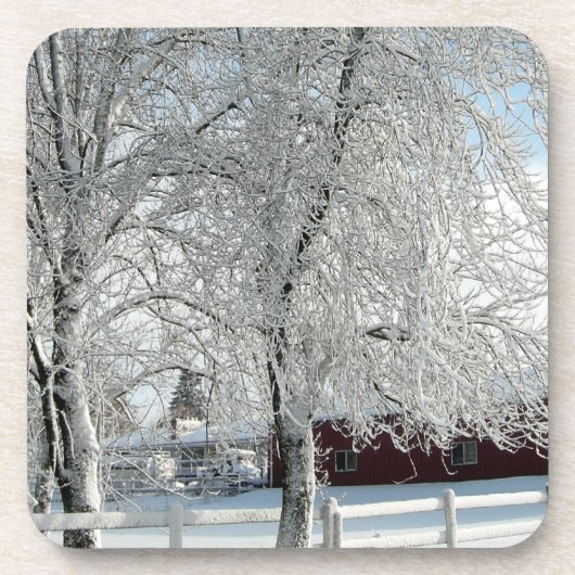 冬の木 コースター (正面)