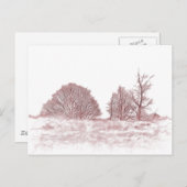 冬の木 シーズンポストカード (正面/裏面)