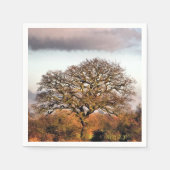 冬の木 スタンダードカクテルナプキン (正面)