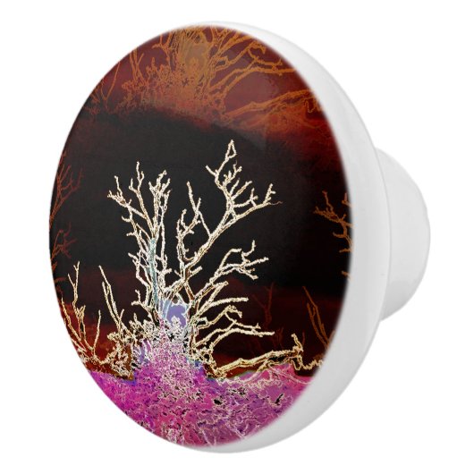 冬の木 セラミックノブ (右)