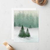 冬の木 ノートカード (正面/裏面インサイチュ)