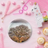 冬の木 ペーパープレート (パーティー)