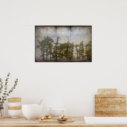 冬の木 ポスター (キッチン)