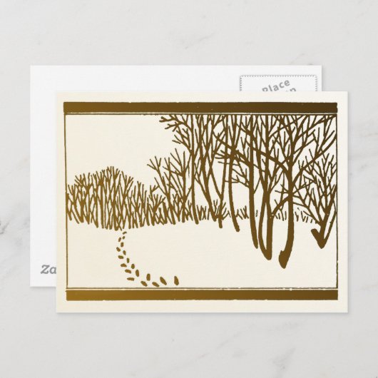 冬の木 ポストカード (正面/裏面)