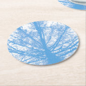 冬の木 ラウンドペーパーコースター (アングル)