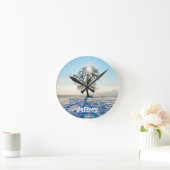 冬の木 –  ラウンド壁時計 (ホーム)