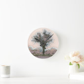 冬の木 ラウンド壁時計 (ホーム)