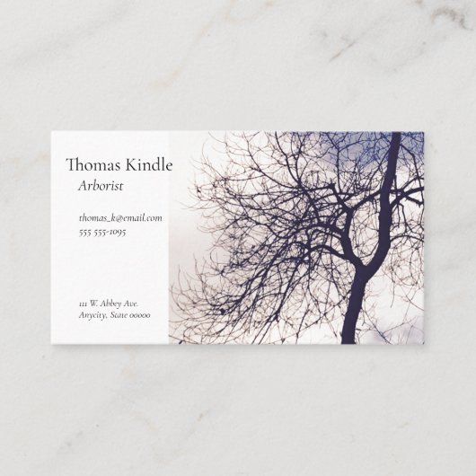 冬の木 名刺 (正面)
