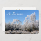 冬の木 招待状 (正面/裏面)
