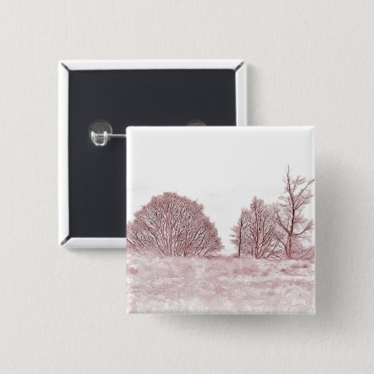 冬の木 缶バッジ (正面&裏面)
