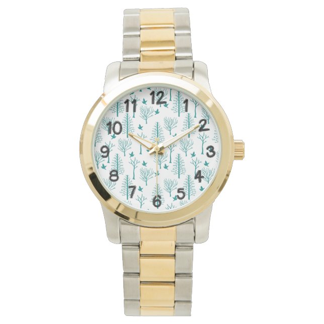 冬の木 腕時計 (正面)