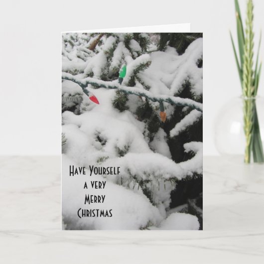 冬の木（雪と光） シーズンカード (正面)