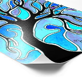 冬の木（青） フォトプリント            (角)