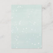 冬の本ベビー金ゴールドクリスマスツリー雪enc エンクロージャーカード (裏面)