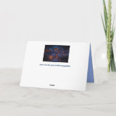 冬の村のグリーティングカード シーズンカード (裏面)