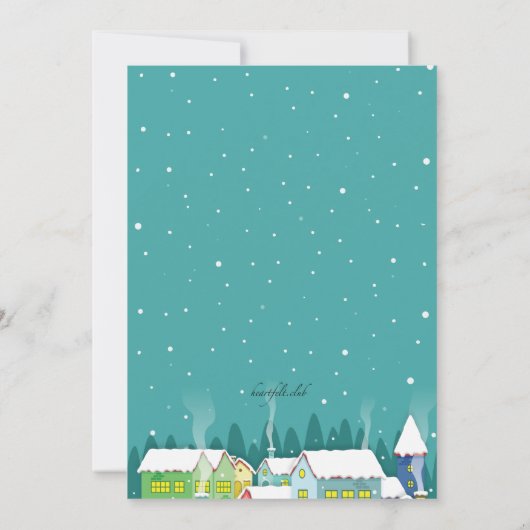 冬の村の招待状 招待状 (裏面)