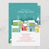 冬の村の招待状 招待状 (正面/裏面)