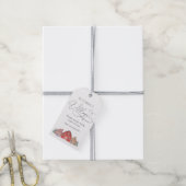 冬の村クリスマスベビーシャワーありがとう ギフトタグ (より糸付き)