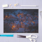 冬の村ティッシュペーパー 薄葉紙 (クラフト)