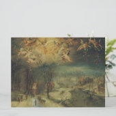 冬の村人たちが薪を集める風景 カード (スタンド正面)