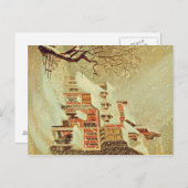 冬の村 ポストカード (正面/裏面)