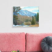 冬の東バークバーモントバークマウンテン キャンバスプリント