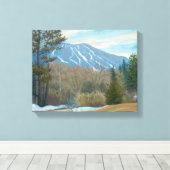 冬の東バークバーモントバークマウンテン キャンバスプリント