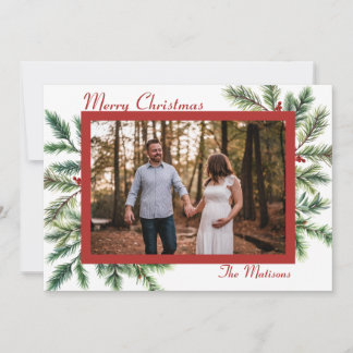 冬の松のクリスマスカード シーズンカード