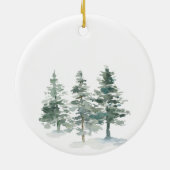 冬の松のパパ セラミックオーナメント (裏面)