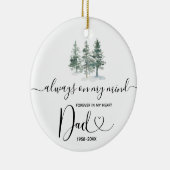 冬の松のパパ セラミックオーナメント (右)