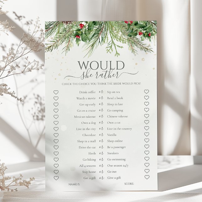 冬の松の彼女はブライダルシャワーゲーム (クリエイターアップロード済み)