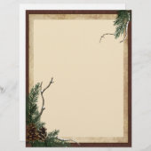 冬の松の文房具 – フライヤー (正面/裏面)