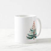 冬の松の木クリスマスコーヒーマグ コーヒーマグカップ (正面右)