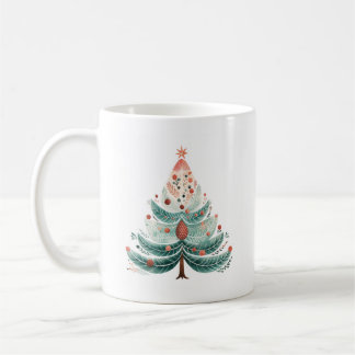 冬の松の木クリスマスコーヒーマグ コーヒーマグカップ