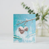 冬の松ぼっくり シーズンカード (スタンド正面)