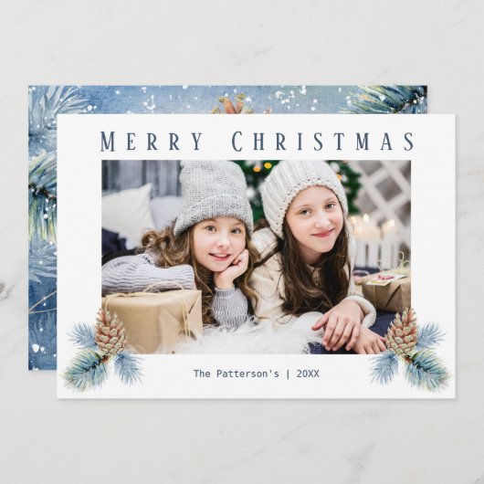 冬の松コーン シーズンカード (正面/裏面)