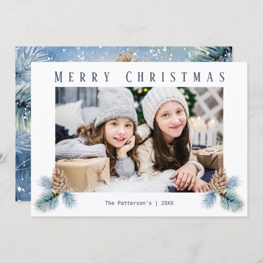 冬の松コーン シーズンカード (正面/裏面)