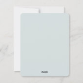 冬の松林の雪の小道 シーズンカード (裏面)