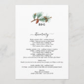 冬の松灯篭結婚の旅程 プログラム (裏面)