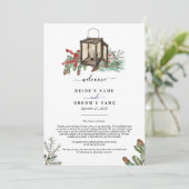 冬の松灯篭結婚の旅程 プログラム (スタンド正面)