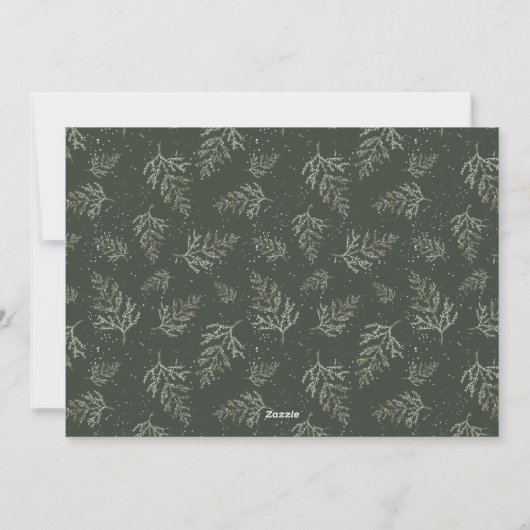 冬の松結婚したと明るい新着写真 シーズンカード (裏面)