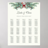 冬の松結婚の座席表 ポスター (正面)