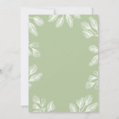 冬の松 編集可能なカラー ホリデー インビテーション (裏面)