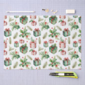 冬の果実とプレゼント 薄葉紙 (クラフト)