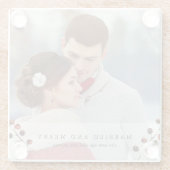 冬の果実と結婚したフォトコメリーースター ガラスコースター (裏面)