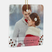冬の果実と結婚したフォトメリーオーナメント セラミックオーナメント (右)