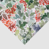 冬の果実と緑のクリスマスティッシュペーパー 薄葉紙 (詳細)