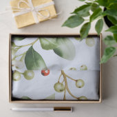 冬の果実と緑の青いクリスマス 薄葉紙 (ギフト)